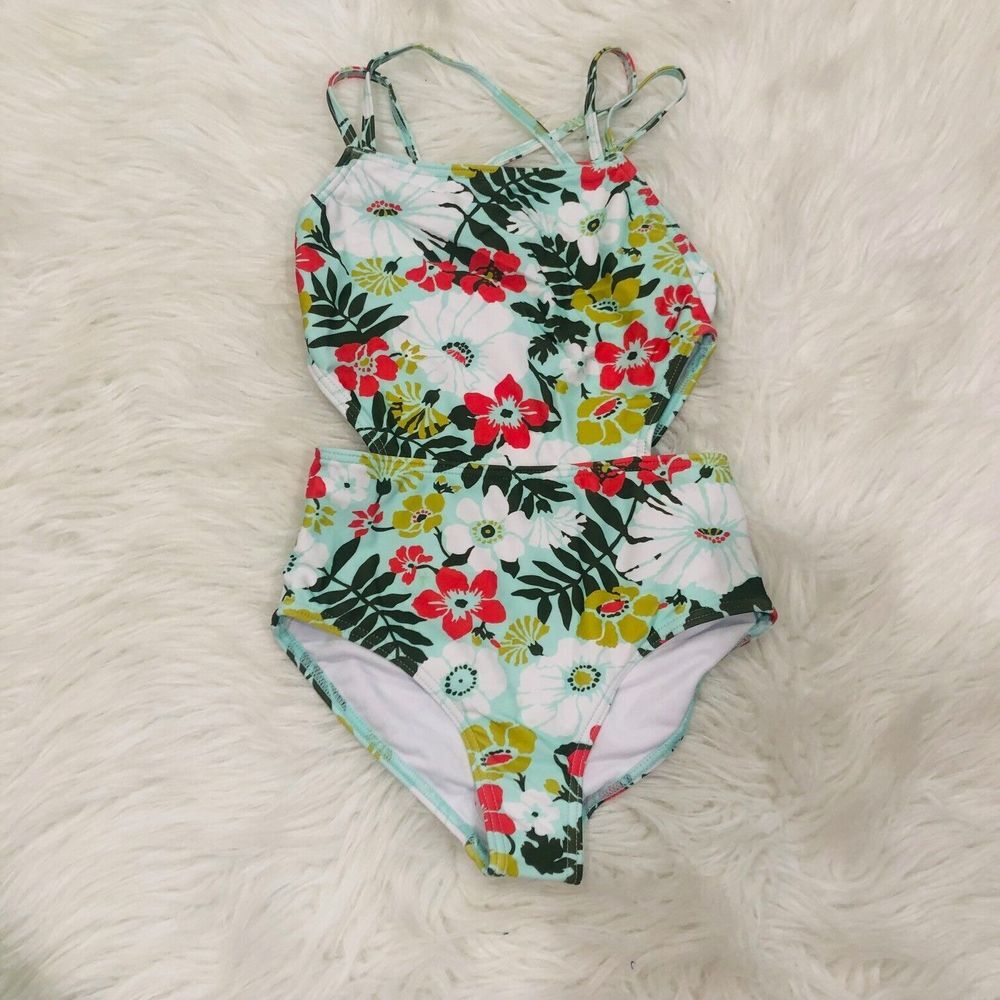 Kanu Surf Girls' Charlotte Flounce Tankini Beach Sport 2-Piece Ice Green Size 8